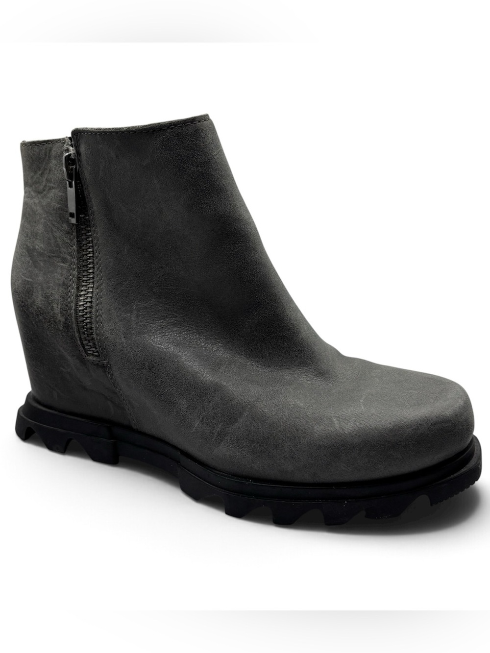 Sorel Joan of Arctic Wedge III Leather Zip Ankle Boots Women’s Size 8.5